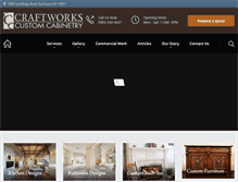 Tablet Screenshot of craftworkscustomcabinetry.com